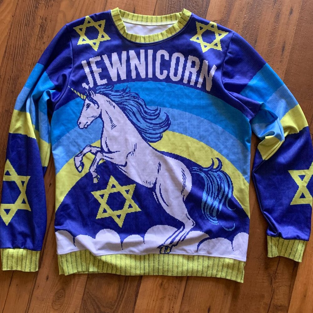"Jewnicorn" Hanukkah Sweater